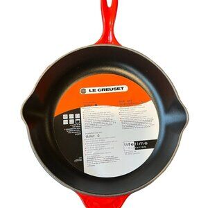 Le Creuset skillet in Cerise red